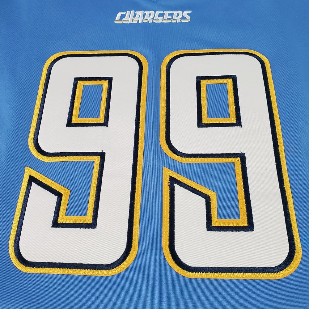 Nike Los Angeles Chargers Jersey Mens 2XL Blue NFL Players Joey Bosa 99 On Field - Picture 3 of 16